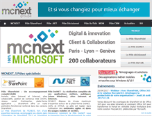 Tablet Screenshot of mcnext.com